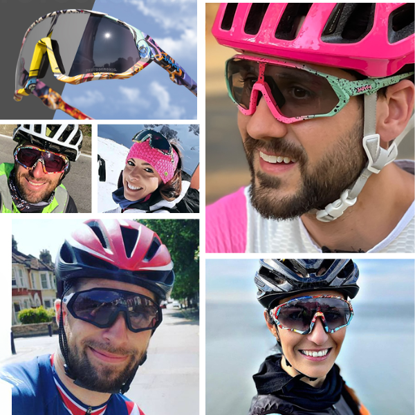 Óculos de Ciclismo Fotocromático Com Proteção UV400