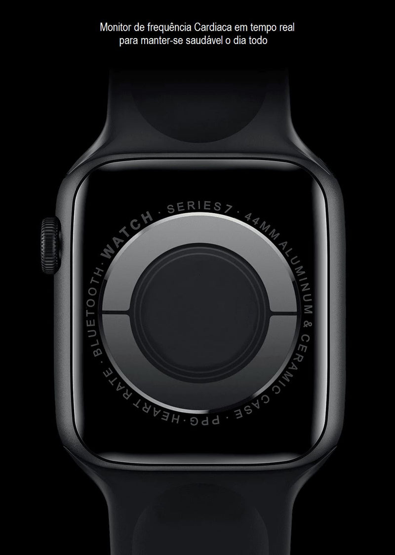Smartwatch IWO 14 Pro Série 7 Com Tela Infinita + 3 Brindes 00050 poupemestore 