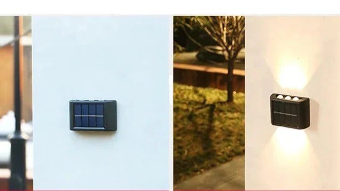 Iluminação solar de LED moderna e à prova d'água para áreas externas