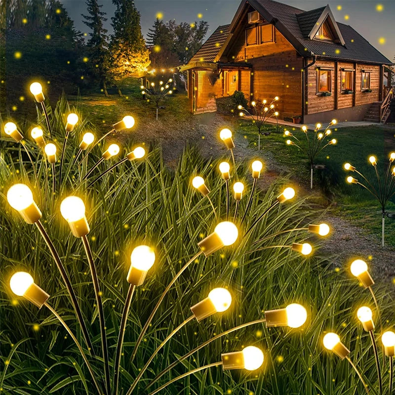 Ilumine seu jardim com as luzes solares vaga-lume para jardim