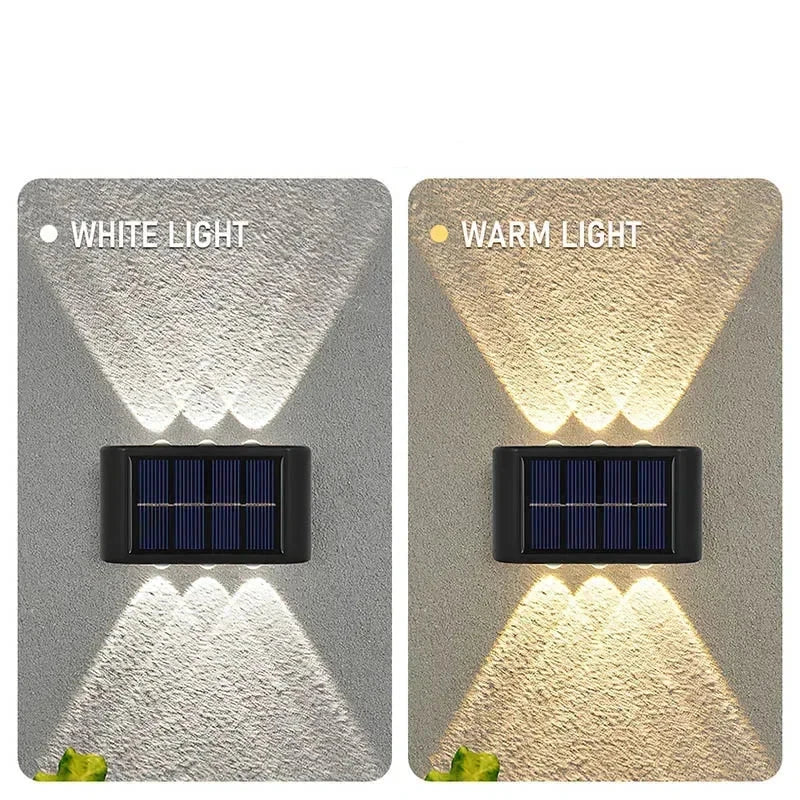 Iluminação solar de LED moderna e à prova d'água para áreas externas